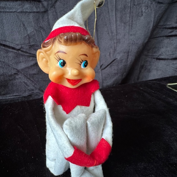 Vintage, whimsical Christmas Elf, 12” long - Picture 2 of 8